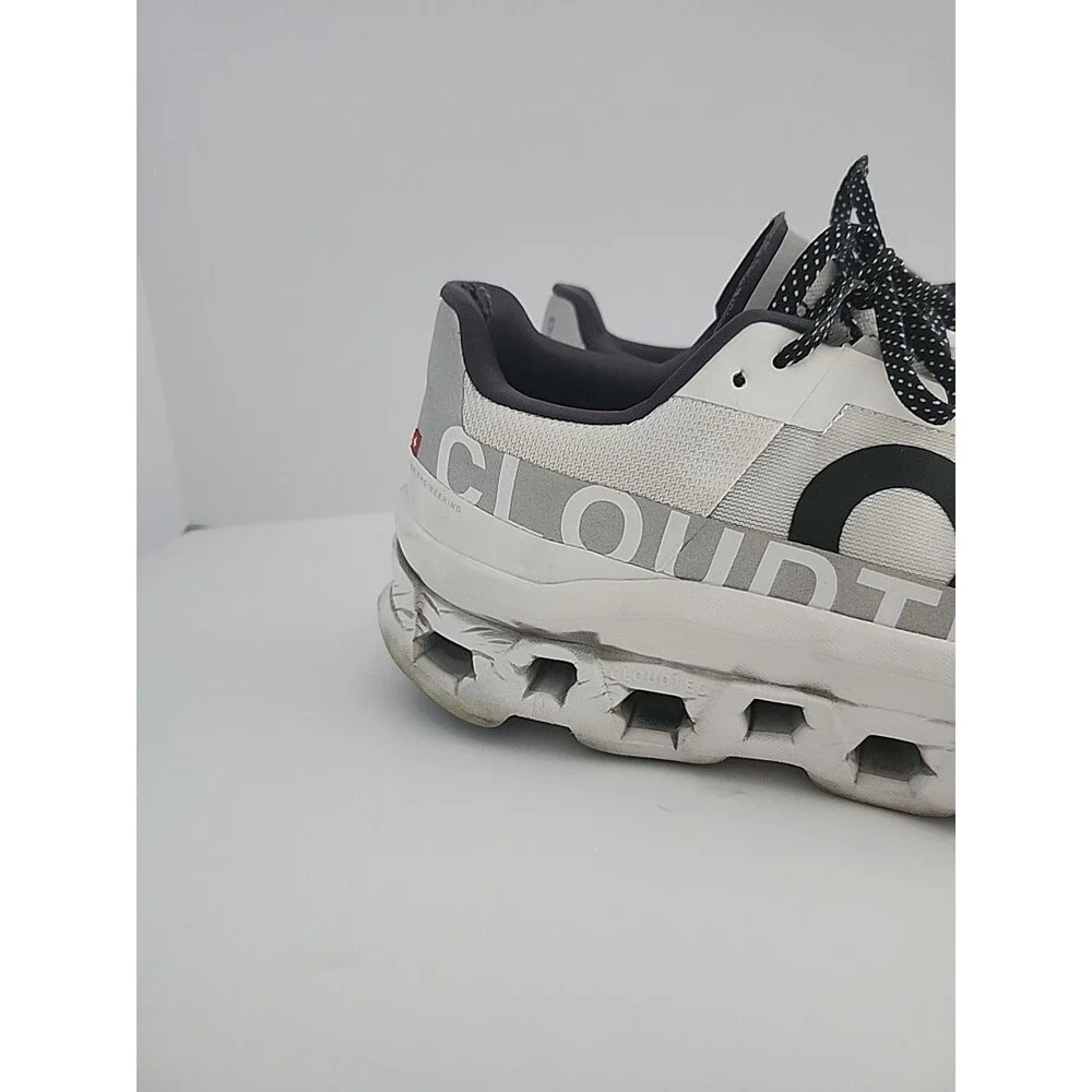 Size 12.5 Cloudmonster Exclusive White Black On Cloud Running Sneakers Men's Run